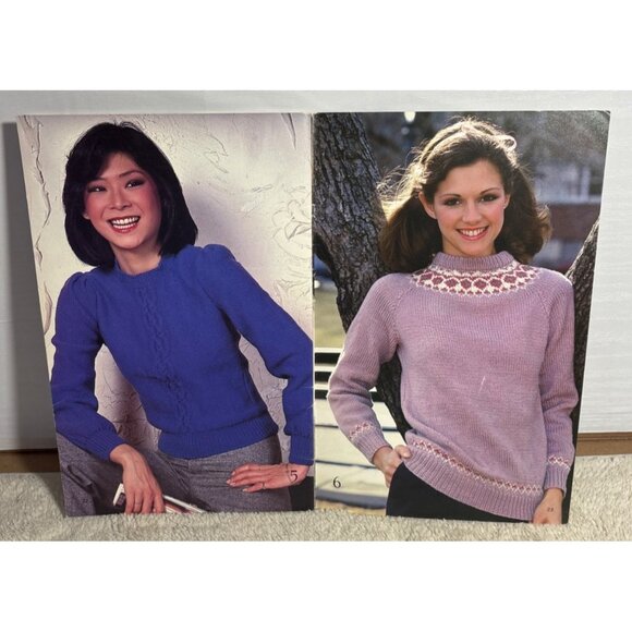 Vintage Beehive Pattern Book 434 Knitting Patterns Sweaters Cardigans Vests - Picture 6 of 6